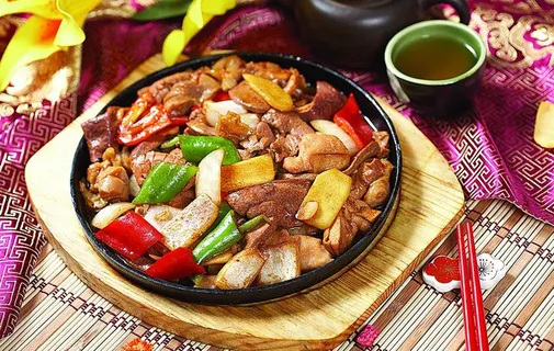 铁板猪杂图片 铁板猪杂图片