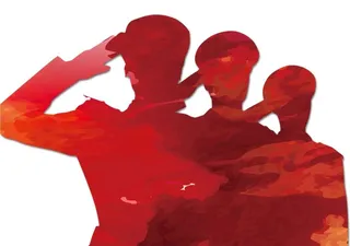 红色警察素材图片