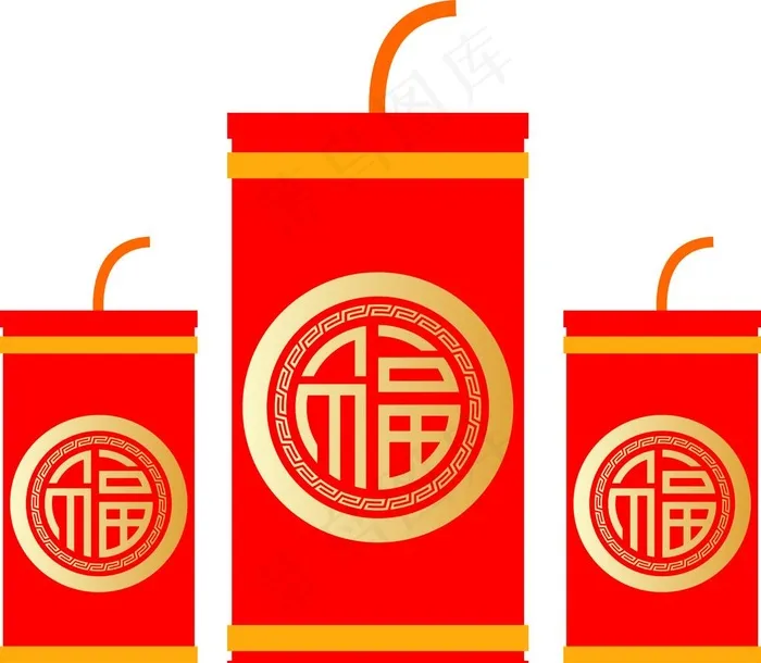 炮竹图片cdr矢量模版下载