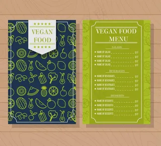 线稿水果蔬菜菜单图片