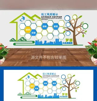 企业员工风采墙图片