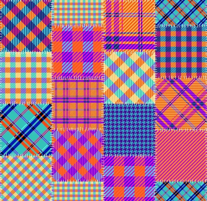 几何图形乱花图片(8375x8375)