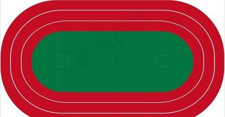 手绘学校操场跑道图片