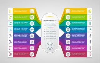 信息图表步骤模板图片