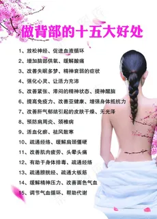 美容做背部的十五大好处图片