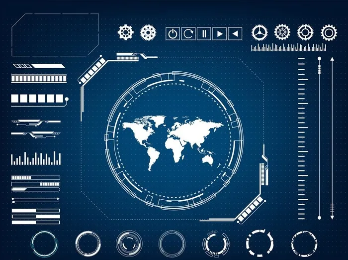 科技元素图片ai矢量模版下载