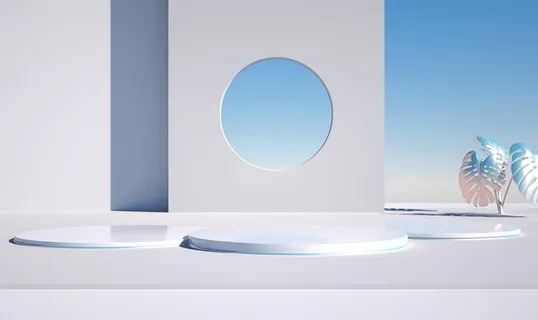 莫兰迪 c4d场景 质感空间图片