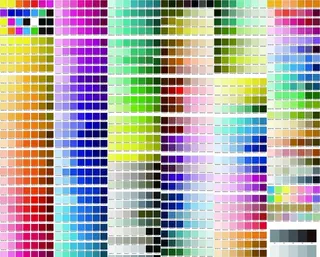 潘通色卡 色卡 色谱图片