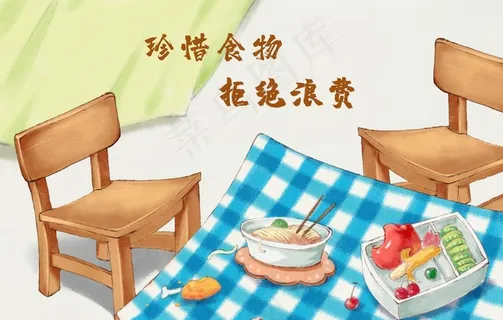 珍惜粮食杜绝浪漫海报图片