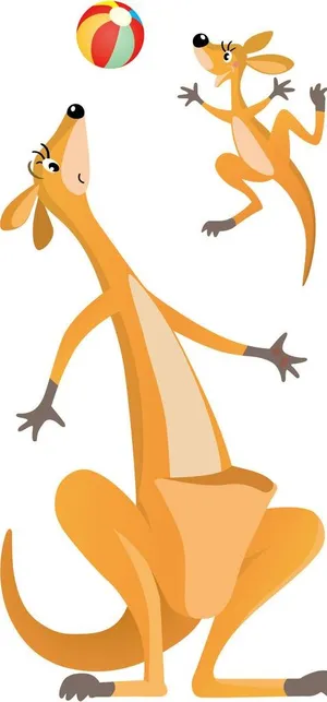 卡通可爱袋鼠图片