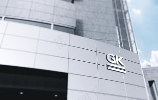 楼体户外vi立体logo样机图片