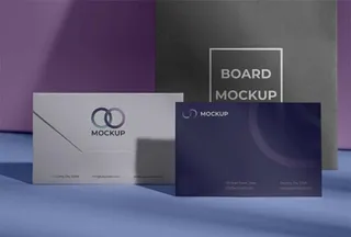 信封样机模板设计图片