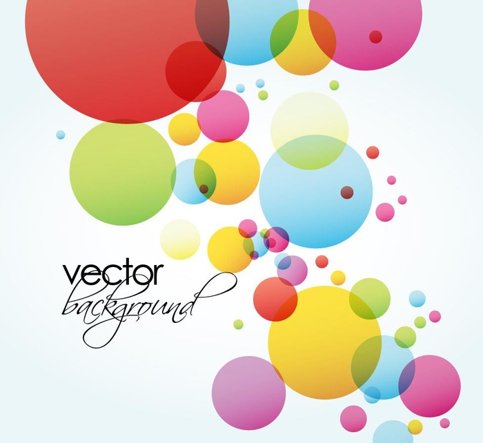 七彩动感圆点梦幻背景图片