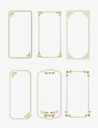 欧式边框标题框图片