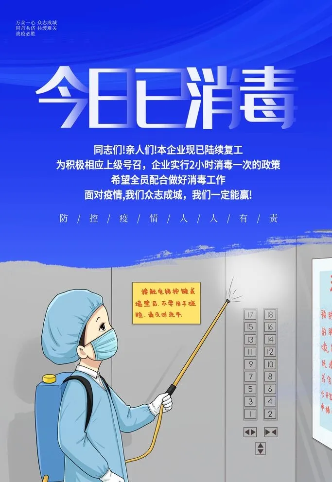 今日消毒图片(3543x5315)psd模版下载