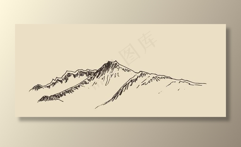 矢量山脉山脊梁图片ai矢量模版下载
