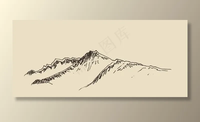 矢量山脉山脊梁图片ai矢量模版下载