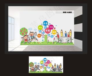 幼儿园形象墙图片