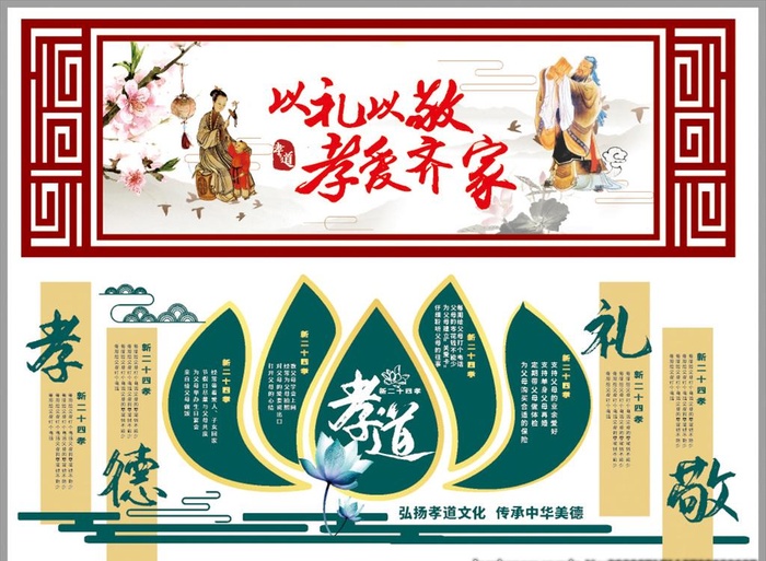 孝道 孝文化 孝图版图片