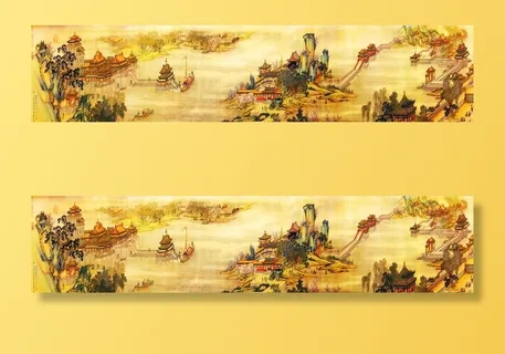 巨幅国画 山水画 装饰画 新背图片 巨幅国画 山水画 装饰画 新背图片
