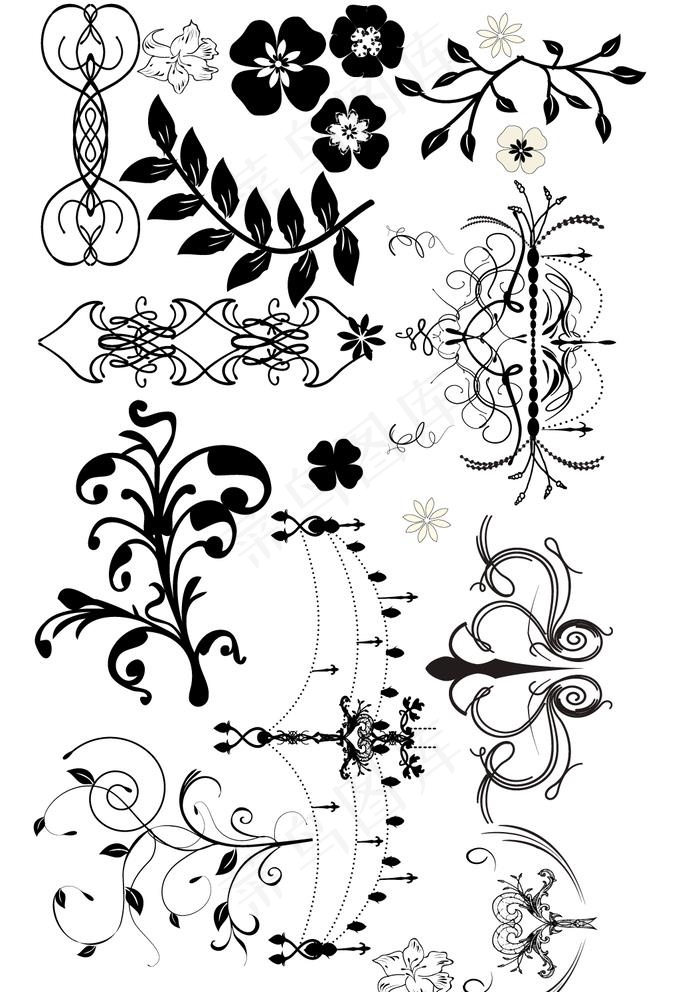 欧式花纹花边 图片