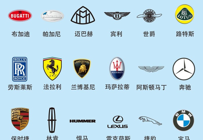 汽车标志图片