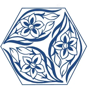 中国风青花瓷花纹图案图片