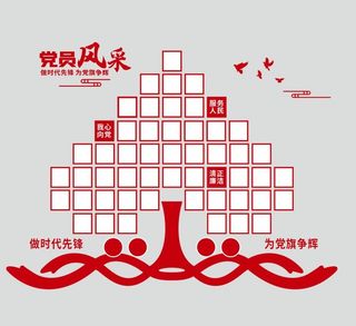 党员风采照片墙图片