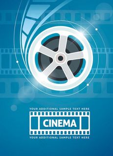 电影胶片与炫光图片