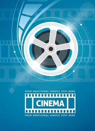 电影胶片与炫光图片