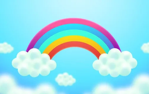 彩虹背景 图片 彩虹背景 图片
