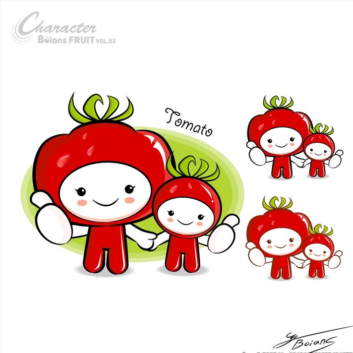 卡通动漫 西红柿 番茄图片