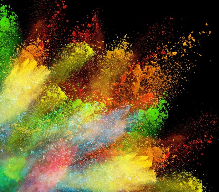 彩色粉尘烟雾         图片