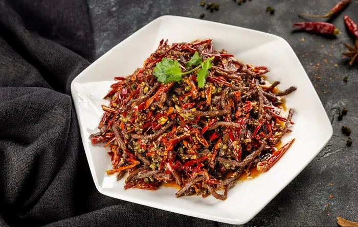 干煸牛肉丝图片