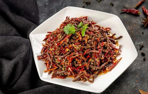 干煸牛肉丝图片