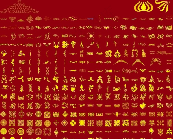 金色花边角边图片(9665X8090(DPI:400))psd模版下载