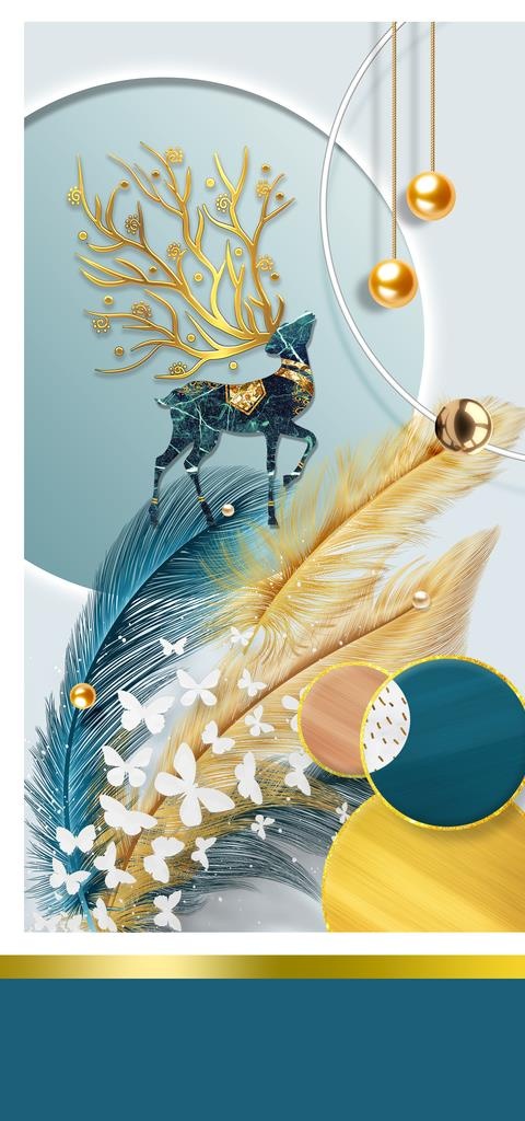 玄关装饰画图片(4724x9449)psd模版下载