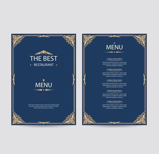 高档餐牌模板图片