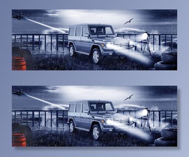 海边的汽车图片