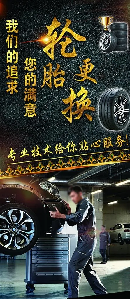 轮胎更换图片(3307x7087)psd模版下载
