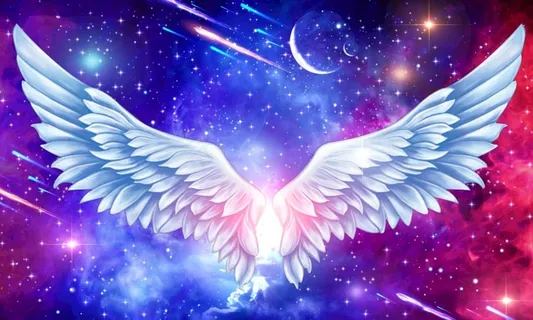 梦幻星空翅膀图片