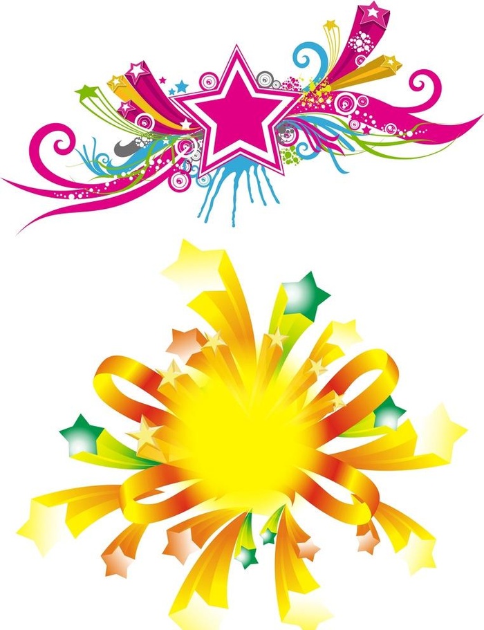 星型喜庆元素图片