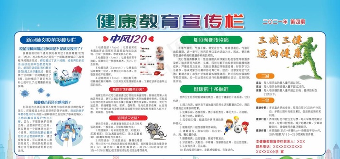 健康教育2021第四期图片cdr矢量模版下载