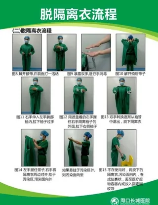 脱隔离衣图片