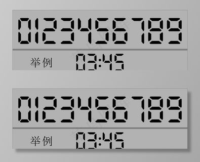 电子表数字图片