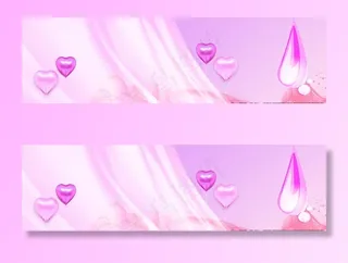 粉红色美容美妆banner背景图片