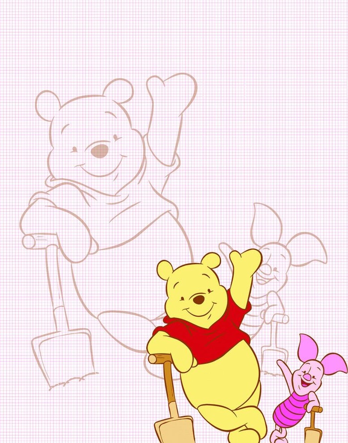 维尼小熊图片(1311x1724)psd模版下载