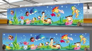 卡通海底世界横图图片