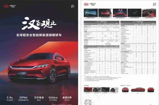 比亚迪汉车型单页图片