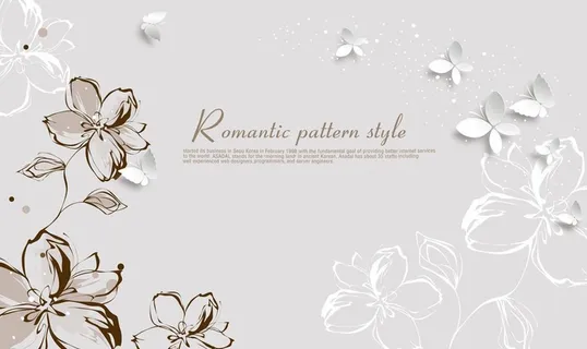 现代简约花朵图片